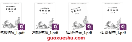 260151吴俊宏（周清河派） ：《紫微归源》《师说紫微》《斗数归元》《斗数秘窍》4册电子版合集Y插图