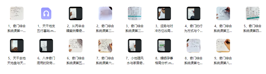 260753D大马老师《奇门基础+综合应用课程》17集插图 260753D大马老师《奇门基础+综合应用课程》17集插图