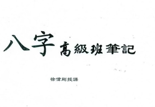 徐伟刚-2009年八字高级班笔记.pdf插图