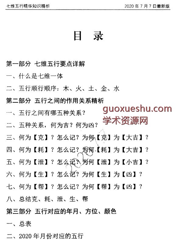 李元七维改运技术7月最新版4本全套0001插图