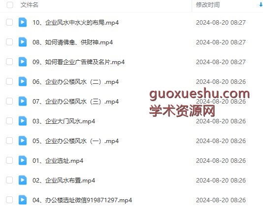 2408145 李汝超 《孔子宅经》和企业的关系 全10讲超清视频课插图