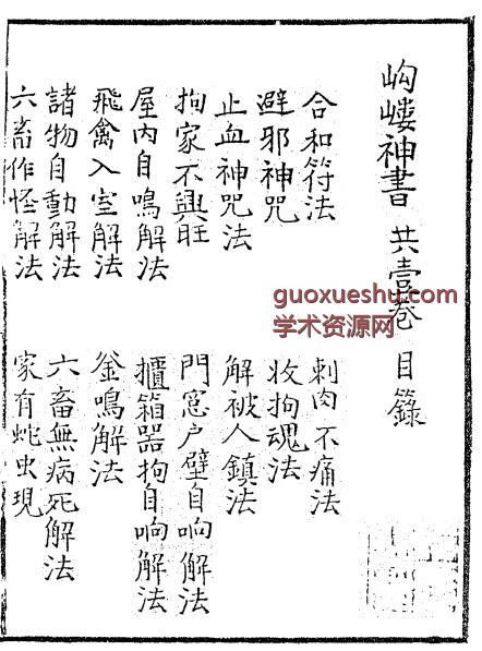 符咒学古籍：岣嵝神书+41页插图1