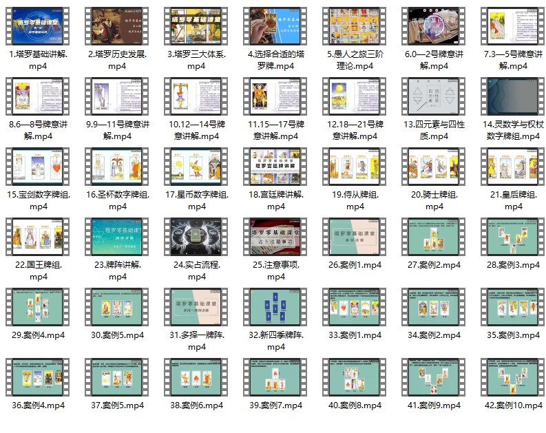 L落雨星辰《塔罗零基础课堂》从零开始系统学习塔罗42视频插图