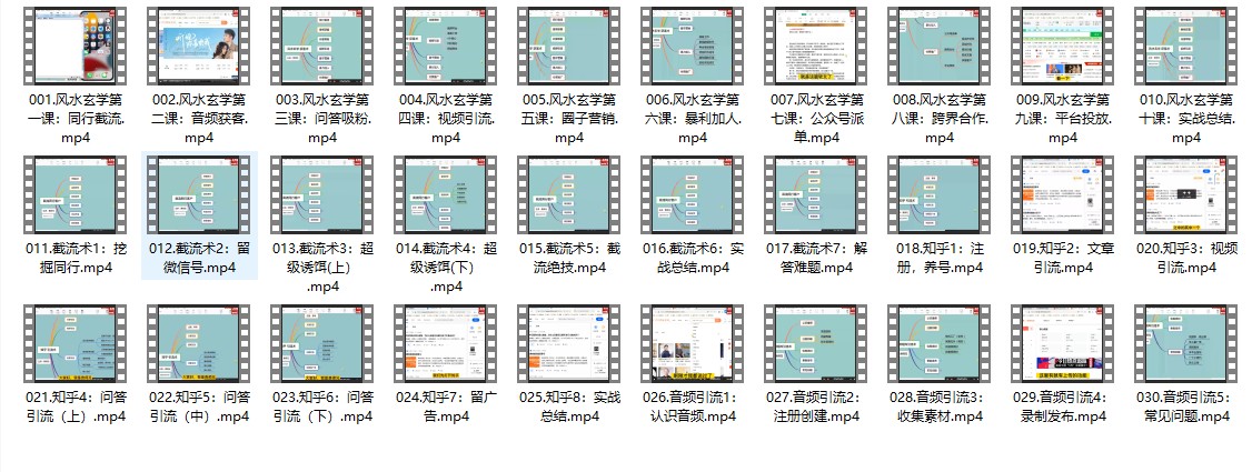 贵师兄风水玄学获客术，9种精准引流绝技（专题课）30视频插图