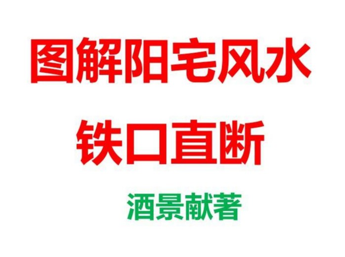 《图解阳宅风水铁口直断180例》酒景献插图