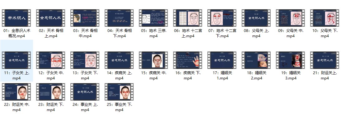 面相识人术全息识人术x24集视频插图