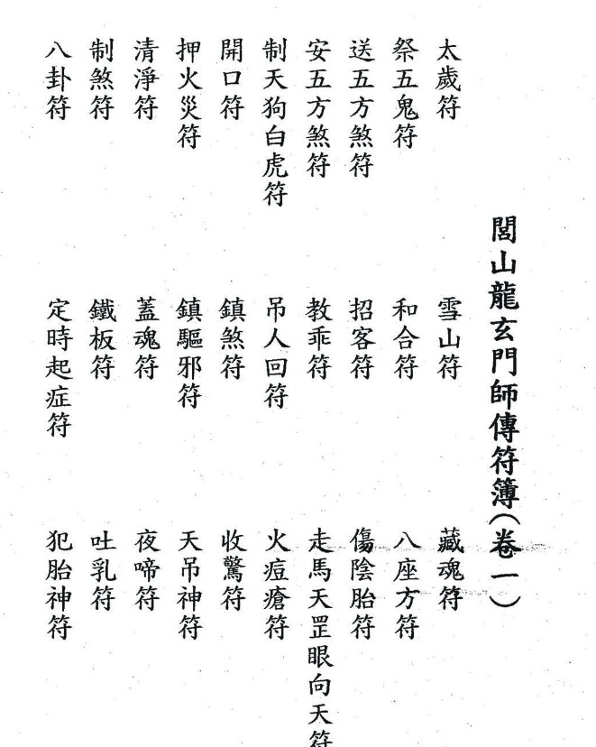 《闾山龙玄门师传符薄》十卷616页插图