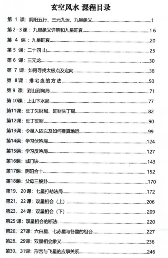 李双林 第一期玄空风水讲义264页插图