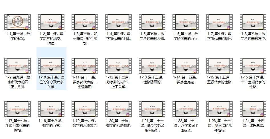 2411270 周清源数字神断初级24集+高级23集Y插图1