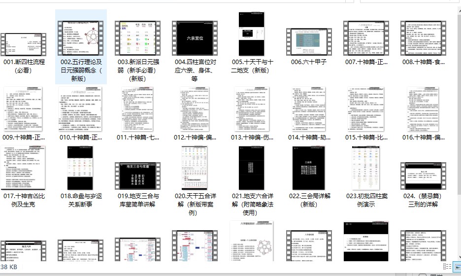 金龙阁四柱课程37视频课程插图