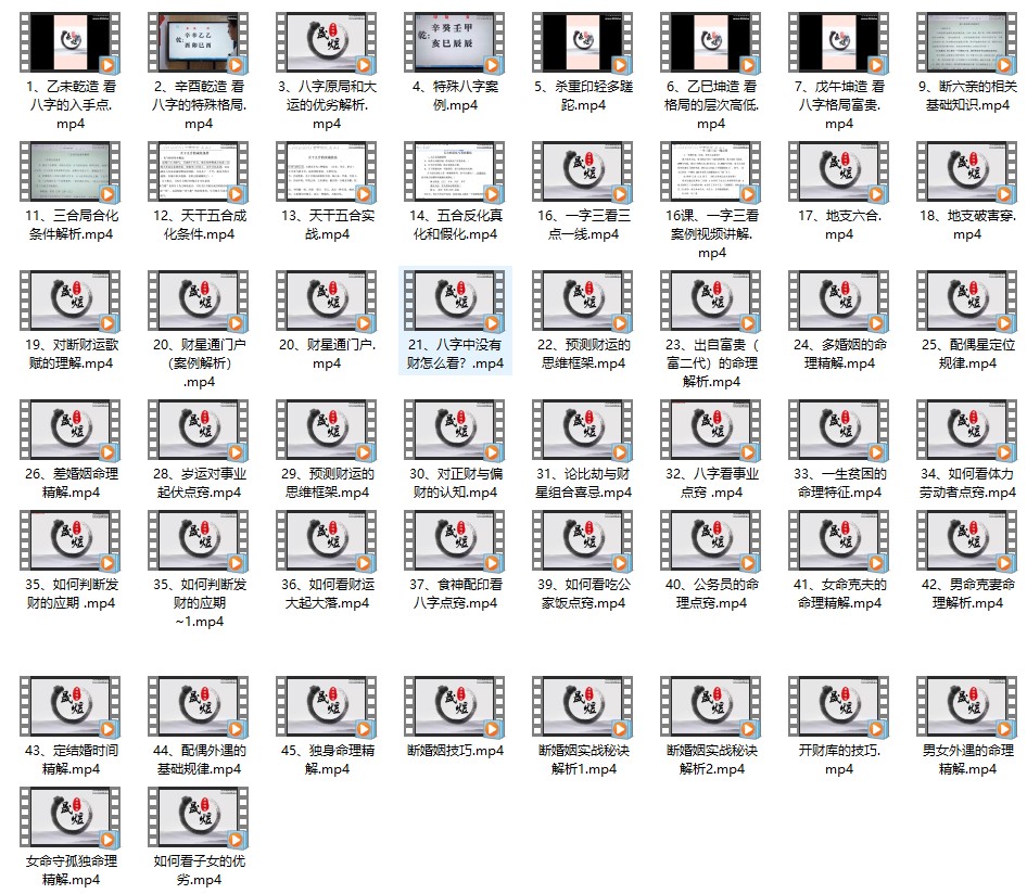 晟煜四柱八字初级中级高级三套课程合集70+52+25插图1