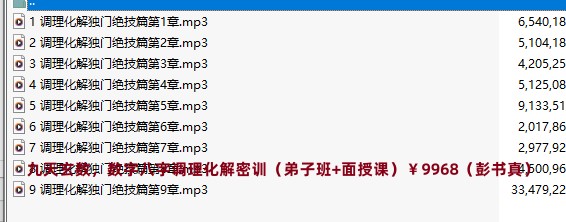 九天玄数，数字八字调理化解密训（弟子班+面授课）￥9968（彭书真）插图