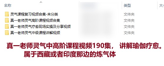 真一老师灵气中高阶课程视频190集 讲解瑜伽疗愈插图