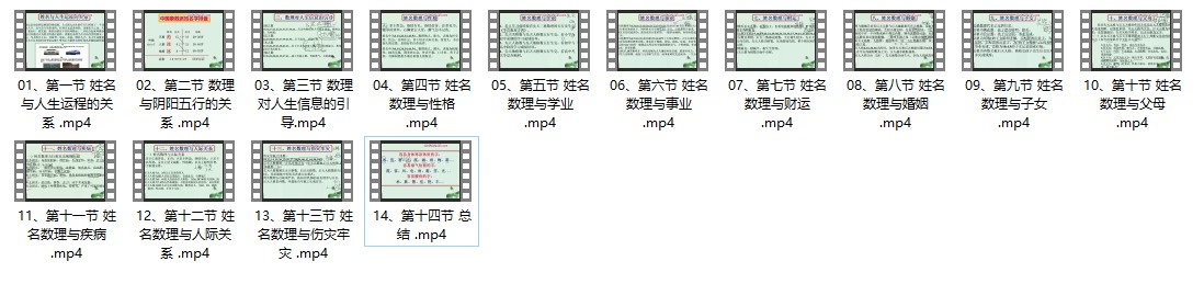 2501018  管晙圻《象数姓名学高级班》 14集插图