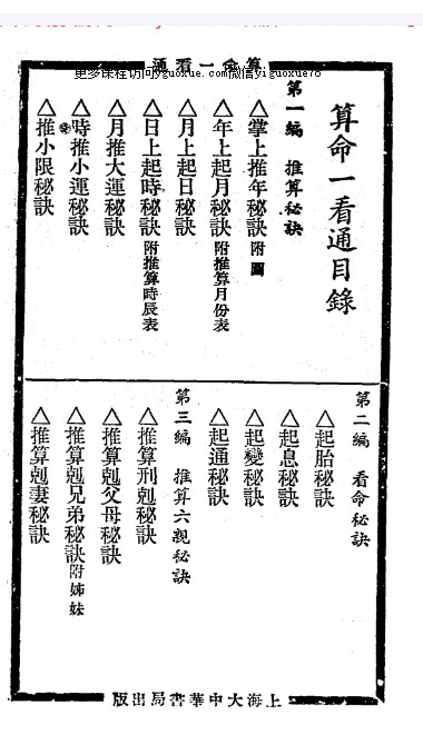 算命一看通，民国24年1935大中华书局玄真子编著(2)Y插图1