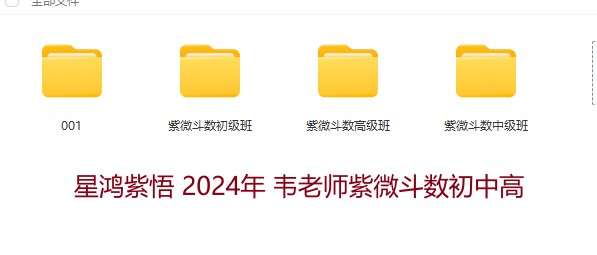 星鸿紫悟 2024年 韦老师紫微斗数初中高插图