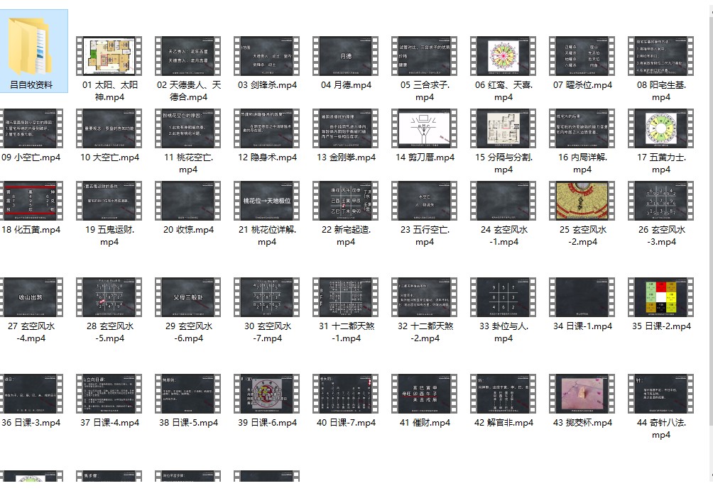 吕自牧阳宅高级课程内容 终级课程48+资料插图